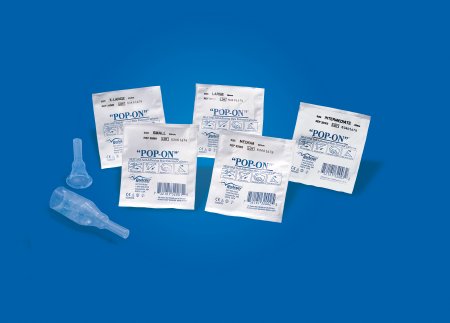 Bard Male External Catheter Pop-On® Self-Adhesive Strip Silicone Medium