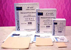 DermaRite Industries Foam Dressing DermaFoam® 4 X 4-1/4 Inch Rectangle Non-Adhesive without Border Sterile