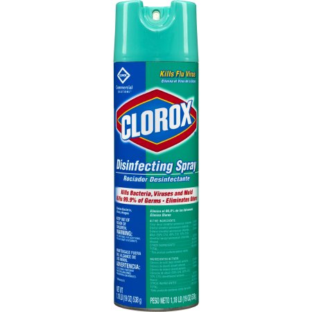 The Clorox Company Clorox® Commercial Solutions Disinfecting Spray Surface Disinfectant Alcohol Based Liquid 19 oz. Can Fresh Scent NonSterile - M-585450-2680 - Case of 12