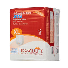 Principle Business Enterprises Unisex Adult Incontinence Brief Tranquility® ATN X-Large Disposable Heavy Absorbency - M-585794-4560 - Case of 72