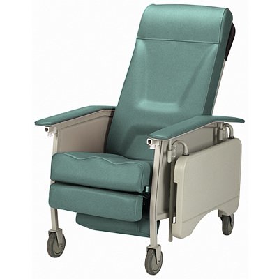 Invacare Multi-Position Recliner Deluxe Jade Vinyl Upholstered Four Swivel Casters - M-586063-4465 - Each