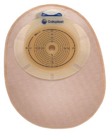 Coloplast Ostomy Pouch SenSura® One-Piece System 3/8 to 3 Inch Stoma Closed End Flat, Trim To Fit