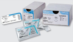 Suture without Needle Silkam® Braided Silk Nonabsorbable Coated Size 4 - 0 17-7/10 Inch Suture