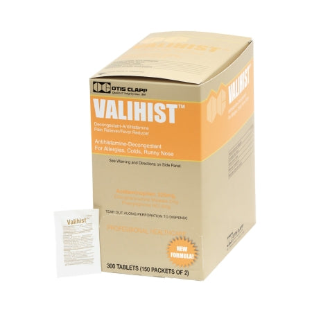 Medique Products Cold and Cough Relief Valihist™ 325 mg - 2 mg - 5 mg Strength Tablet 2 per Pack