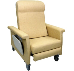 Winco Recliner Elite Care Cliner™ XL Taupe Vinyl, Liquicell® 5 Inch Nylon Casters