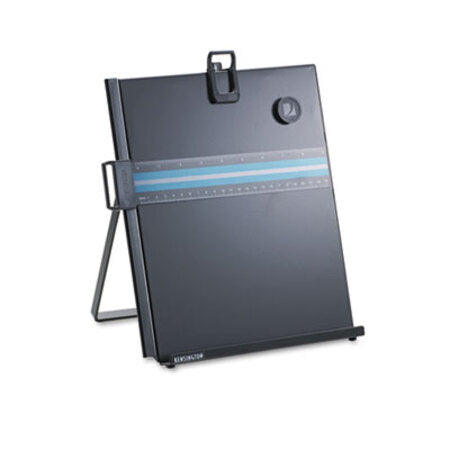 Kensington® Letter-Size Freestanding Desktop Copyholder, Stainless Steel, Black
