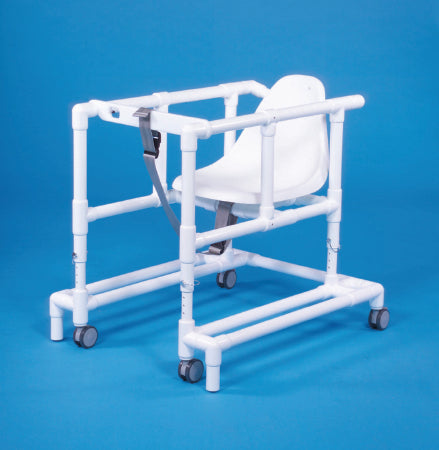 IPU Walker with Wheels Adjustable Height Standard PVC Frame 300 lbs. Weight Capacity 29 to 35 Inch Height