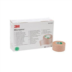 3M Medical Tape 3M™ Micropore™ Skin Friendly Paper 1 Inch X 10 Yard Tan NonSterile