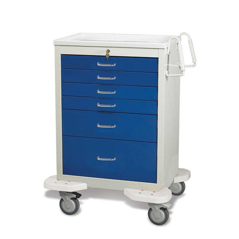 6-Drawer Classic Anesthesia Carts 6-Drawer (four 3", one 6", one 9") • 32"W x 25"D x 42.75"H ,1 Each - Axiom Medical Supplies