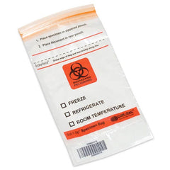 6" x 9" Saf-T-Zip Specimen Bags with Bar Code and EZ open PE Specimen Bag • 6"W x 9"H with Bar Code &amp; EZ open ,1000 / pk - Axiom Medical Supplies