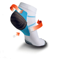 Orthozone Thermoskin FXT Compression Socks, Ankle - White