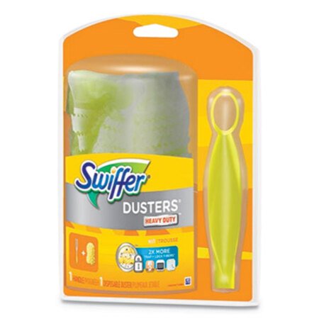 Swiffer® Heavy Duty Duster Starter Kit, Handle with One Disposable Duster, 12 Kits/Carton