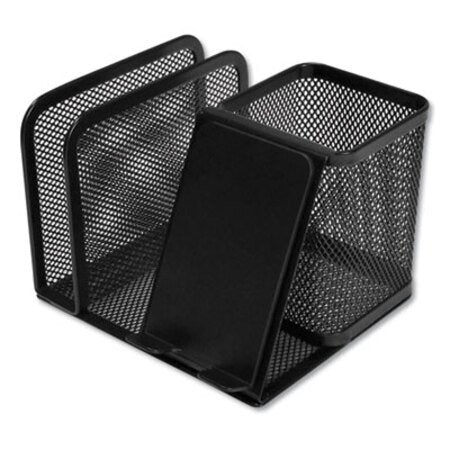 Mesh Desk Organizer, 5 3/4 x 5 3/4 x 4 1/8, Black