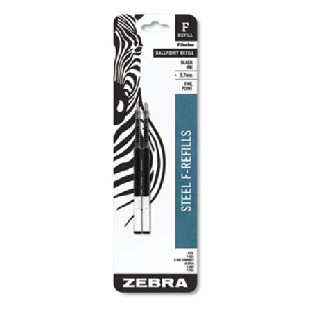 zebra® F-Refill, Fine Point, Black Ink, 2/Pack