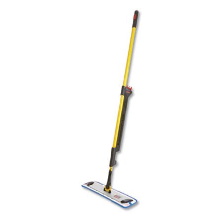 Rubbermaid® Commercial HYGEN™ Pulse Microfiber Spray Mop System, 56" Overall Mop Length, 17" Frame, 52" Yellow Handle