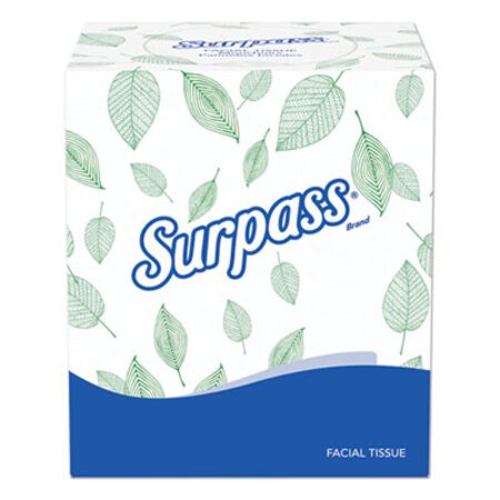 Surpass® Facial Tissue, 2-Ply, White, Pop-Up Box, 110/Box, 36 Boxes/Carton