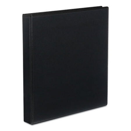 Universal® Slant-Ring View Binder, 3 Rings, 1" Capacity, 11 x 8.5, Black