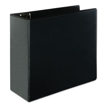 Universal® Slant-Ring View Binder, 3 Rings, 5" Capacity, 11 x 8.5, Black