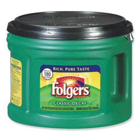 Folgers® Coffee, Classic Roast Decaffeinated, Ground, 22 3/5oz Can