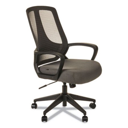Alera® Alera MB Series Mesh Mid-Back Office Chair, Supports up to 275 lbs., Gray Seat/Black Back, Black Base