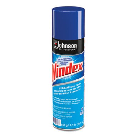 Windex® Glass Cleaner with Ammonia-D, 20 oz Aerosol Spray, 12/Carton