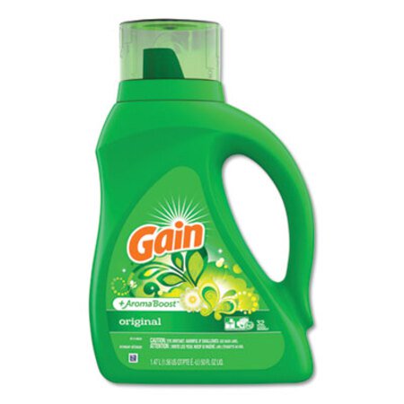 Gain® Liquid Laundry Detergent, Original, 50 oz Bottle, 6/Carton