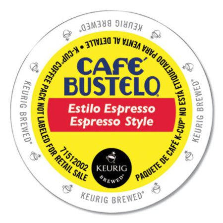 Cafe Bustelo Espresso Style K-Cups, 24/Box