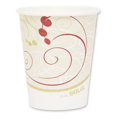 Hot Cups, Symphony Design, 10oz, Beige, 1000/Carton