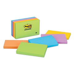 Post-it® Notes Original Pads in Jaipur Colors, 3 x 5, 100-Sheet, 5/Pack