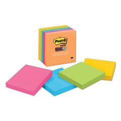 Post-it® Notes Super Sticky Pads in Rio de Janeiro Colors, 3 x 3, 90-Sheet Pads, 5/Pack