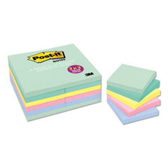 Post-it® Notes Original Pads in Marseille Colors, Value Pack, 3 x 3, 100-Sheet, 24/Pack