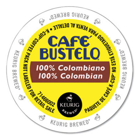 Cafe Bustelo 100 Percent Colombian K-Cups, 24/Box