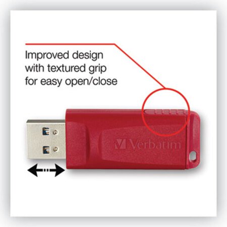 Verbatim® Store 'n' Go USB Flash Drive, 16 GB, Red