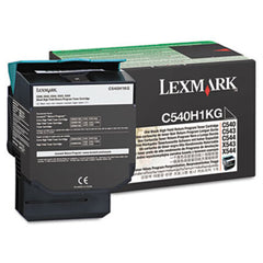 Lexmark™ C540H1KG Return Program High-Yield Toner, 2,500 Page-Yield, Black