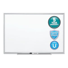 Quartet® Classic Series Nano-Clean Dry Erase Board, 24 x 18, Silver Frame