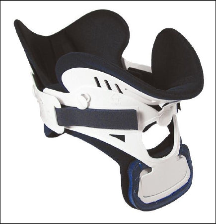 Ossur Rigid Cervical Collar Miami J® Preformed Adult Super Short Two-Piece / Trachea Opening