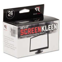 Read Right® OneStep Screen Cleaner, 5 x 5, 24/Box