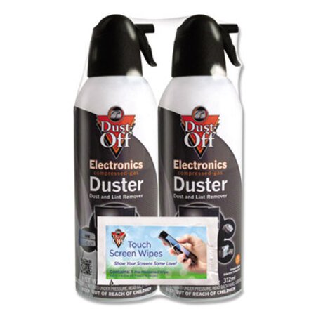 Dust-Off® Disposable Compressed Air Duster, 10 oz Cans, 2/Pack