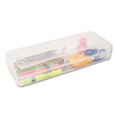 Innovative Storage Designs Stretch Art Box, Polypropylene, Snap Shut, Clear