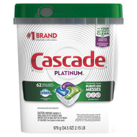 Cascade® ActionPacs, Fresh Scent, 34.5 oz Bag, 62/Bag