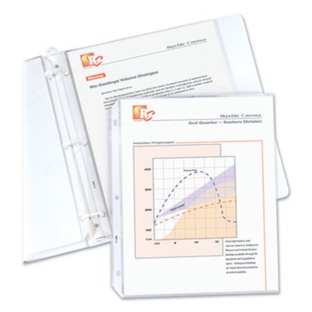 C-Line® Standard Weight Polypropylene Sheet Protectors, Non-Glare, 2", 11 x 8 1/2, 50/BX