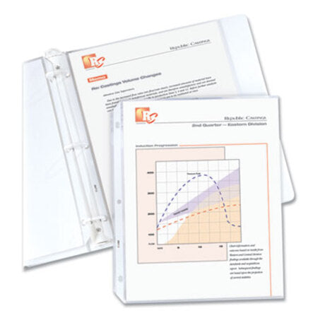 C-Line® Standard Weight Polypropylene Sheet Protectors, Clear, 2", 11 x 8 1/2, 50/BX