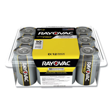 Rayovac® Ultra Pro Alkaline D Batteries, 12/Pack