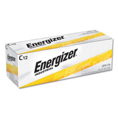 Energizer® Industrial Alkaline C Batteries, 1.5V, 12/Box
