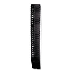 Lathem® Time Expandable Time Card Rack, 25-Pocket, Holds 7" Cards, Plastic, Black