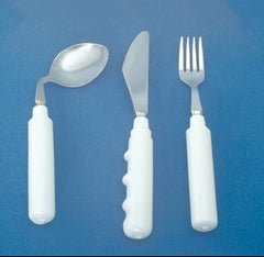 Alimed Teaspoon Grip-Tight Right Handed / Angled White