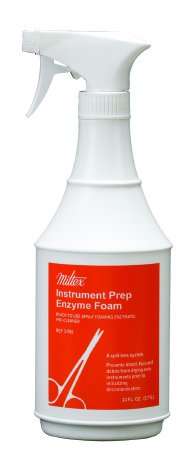 Miltex Enzymatic Instrument Detergent Miltex® Foam RTU 24 oz. Spray Bottle - M-625980-4149 - Case of 12