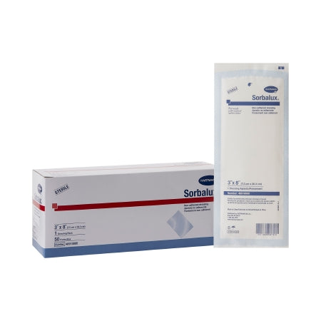 Hartmann Non-Adherent Dressing Sorbalux® Rayon / Polyester 3 X 8 Inch Sterile