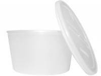 Donovan Industries Dawn Mist® Denture Cup 8 oz. Clear Snap-On Lid Reusable
