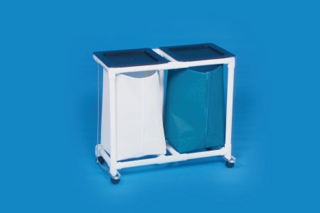 IPU Double Hamper with Bags Standard 4 Casters 39 gal. - M-628196-2089 - Each